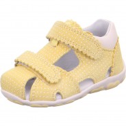 Preisvergleich für Schuhe: Baby Sandalen FANNI WMS Weite M4  pastellgelb Gr. 26 Mädchen Kleinkinder
