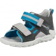 Preisvergleich für Schuhe: Baby Sandalen FLOW WMS Weite M4  grau/hellblau Gr. 25 Jungen Kleinkinder