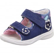 Preisvergleich für Schuhe: Baby Sandalen POLLY , WMS-Weite M4 blau Gr. 21 Mädchen Kleinkinder
