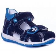 Preisvergleich für Schuhe: Baby Sandalen WMS Weite M4 , Fußball blau-kombi Gr. 20 Jungen Kleinkinder