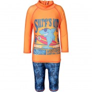 Preisvergleich für Bademode: Baby Schwimmanzug mit UV-Schutz  blau Gr. 74/80 Jungen Baby