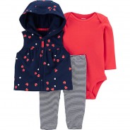 Preisvergleich für Hosen: Baby Set Sweatjacke + Leggings + Body  mehrfarbig Gr. 86 Mädchen Kleinkinder