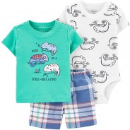 Preisvergleich für Hosen: Baby Set T-Shirt + Shorts + Body  mehrfarbig Gr. 86 Jungen Kleinkinder