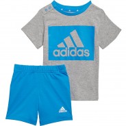Preisvergleich für Oberteile: Baby Set T-Shirt + Sweatshorts I BL T blau/grau Gr. 98