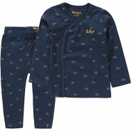 Preisvergleich für Hosen: Baby Set Wickelshirt + Jogginghose , Organic Cotton blau Gr. 56 Mädchen Baby