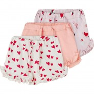 Preisvergleich für Hosen: Baby Shorts NBFJOY 3er Pack , Organic Cotton helllila Gr. 86 Mädchen Kinder