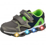 Preisvergleich für Schuhe: Baby Sneakers Low CALLEN  grau/grün Gr. 24 Jungen Kleinkinder