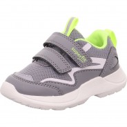 Preisvergleich für Schuhe: Baby Sneakers Low RUSH WMS Weite M4  grau/gelb Gr. 22 Jungen Kleinkinder