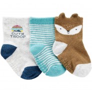 Preisvergleich für Strumpfwaren: Baby Socken 3er Pack  mehrfarbig Gr. 16 Jungen Kinder