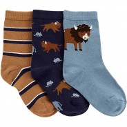 Preisvergleich für Strumpfwaren: Baby Socken 3er Pack  mehrfarbig Gr. 17-19 Jungen Kinder