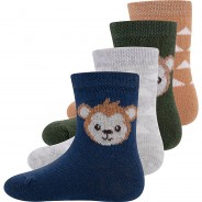Preisvergleich für Strumpfwaren: Baby Socken 4er Pack  blau Gr. 27-30 Jungen Kinder