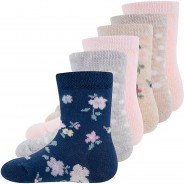Preisvergleich für Strumpfwaren: Baby Socken 6er Pack  beige Gr. 27-30 Mädchen Kinder