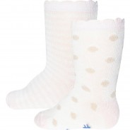 Preisvergleich für Strumpfwaren: Baby Socken  beige/rosa Gr. 17/18 Mädchen Baby