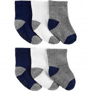 Preisvergleich für Strumpfwaren: Baby Socken  blau/grau Gr. 17-19 Jungen Kinder