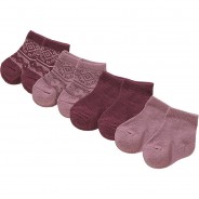 Preisvergleich für Strumpfwaren: Baby Socken NBFWAK 4er Pack  altrosa Gr. 74/80 Mädchen Baby