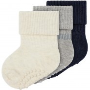 Preisvergleich für Strumpfwaren: Baby Socken NBNNEEL 3er Pack dunkelblau Gr. 50/56