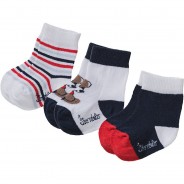 Preisvergleich für Strumpfwaren: Baby-Soeckch.3er-Pack Baer - Socken - dunkelblau Gr. 16 Jungen Baby