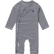 Preisvergleich für Strampler & Spieler: Baby Strampler, Organic Cotton dunkelblau Gr. 56