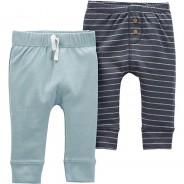 Preisvergleich für Hosen: Baby Sweathose Doppelpack  blau Gr. 86/92 Jungen Kleinkinder