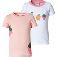 Preisvergleich für Oberteile: Baby T-Shirt Doppelpack  rosa Gr. 86 Mädchen Kleinkinder