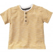 Preisvergleich für Oberteile: Baby T-Shirt , Organic Cotton gelb Gr. 74/80 Jungen Kinder