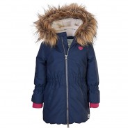 Preisvergleich für Jacken & Outdoorkleidung: Baby Winterjacke FIW 18 MNS QLTD PRK mit Kapuze dunkelblau Gr. 86/92
