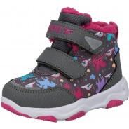 Preisvergleich für Schuhe: myToys-COLLECTION Baby Winterschuhe O-SNOWY  von OHU rosa/grau Gr. 24 Mädchen Kleinkinder