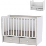 Preisvergleich für Kinderbetten: Babybett MATRIX NEW Gitterbetten braun