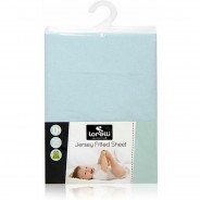 Preisvergleich für Babybettwäsche: Babybett Spannbetttuch Bettwäsche blau Gr. 120 x 60