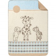 Preisvergleich für Heimtextilien: Babydecke Baumwolle, Jacquard sand Gr. 75 x 100