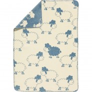 Preisvergleich für Heimtextilien: Babydecke blau Gr. 75 x 100