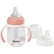 Preisvergleich für Essen & Trinken: Babyflasche 2 in 1, 210 ml, altrosa pink