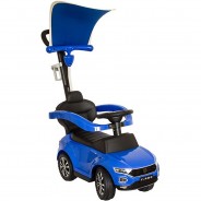 Preisvergleich für Kinderfahrzeuge: Babyrutscher VW Kinderfahrzeug mit Schiebestange und Dach blau