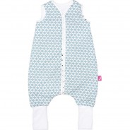 Preisvergleich für Schlafsäcke: Babyschlafsack aus Baumwolle mit Beinen gefüttert - TOG 2, Größe: 1,5-2,5 Jahre - blau Classic Gr. 80/98