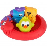 Preisvergleich für Babyspielzeug: Badespielzeug 3 Schwimmende Freunde, wasserdicht, schmutzfrei bunt
