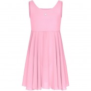Preisvergleich für Sportbekleidung: Ballett Trikot Helena mit Glitzerstein, Empire Style Ballettkleider  rosa Gr. 116/122 Mädchen Kinder