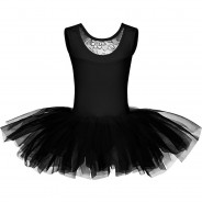 Preisvergleich für Sportbekleidung: Ballett Tutu Lottie mit Spitzeneinsatz Ballettkleider  schwarz Gr. 158/164 Mädchen Kinder