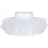 Preisvergleich für Sportbekleidung: Ballett Tutu Rock Pia, 3 Lagen Tüll Ballettröcke  weiß Gr. 116/122 Mädchen Kinder