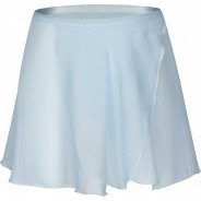 Preisvergleich für Sportbekleidung: Ballett Wickelrock Emma aus Chiffon Ballettröcke  hellblau Gr. 158/164 Mädchen Kinder