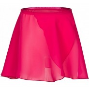 Preisvergleich für Sportbekleidung: Ballett Wickelrock Emma aus Chiffon Ballettröcke  pink Gr. 146/152 Mädchen Kinder