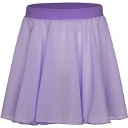 Preisvergleich für Sportbekleidung: Ballettrock Eva mit einer Lage Chiffon Ballettröcke  flieder Gr. 140/146 Mädchen Kinder