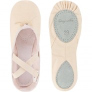 Preisvergleich für Schuhe: Ballettschuhe Charlie, geteilte Ledersohle Ballettschuhe Mädchen beige Gr. 25  Kleinkinder