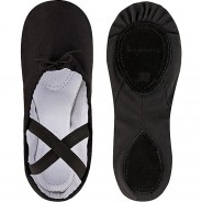 Preisvergleich für Schuhe: Ballettschuhe Charlie, geteilte Ledersohle Ballettschuhe Mädchen schwarz Gr. 43  Kinder