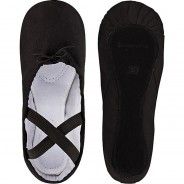 Preisvergleich für Schuhe: Ballettschuhe Dani, durchgehende Ledersohle Ballettschuhe Mädchen schwarz Gr. 22  Kleinkinder