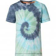 Preisvergleich für Oberteile: Batik T-Shirt aus Baumwolle T-Shirts  dunkelblau Gr. 140 Jungen Kinder
