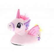 Preisvergleich für Schuhe: BBS Kinder Mädchen Hausschuhe Pantoffeln Pantoletten Slipper Einhorn pink/mehrfarbig Hausschuhe Gr. 34 Mädchen Kinder