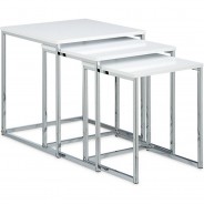 Preisvergleich für Kindermöbel: Beistelltische 3er Set Metallbeine weiß
