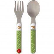 Preisvergleich für Essen & Trinken: Besteckset Forest Fox (25082) dunkelgrün