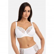 Preisvergleich für Mode für Mamas: Baumwoll-BH mit Bügel und Spitze Anastasia Umstands-BHs weiß Gr. 80F Damen Erwachsene