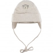 Preisvergleich für Mützen & Accessoires: Bindemütze gestreift Jerseymützen Kinder beige-kombi Gr. 43  Kinder